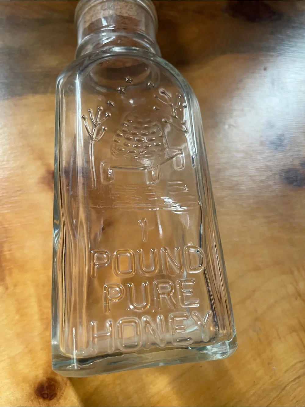 Vintage Honey Acres 1 Pound Honey Bottle